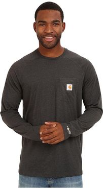 Force(r) Cotton Delmont Long-Sleeve T-Shirt (Carbon Heather) Men's T Shirt