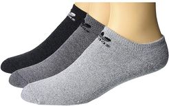 Originals Trefoil No Show Sock 6-Pack (Grey/White Marl/Black Onix/Light Onix Marl/Black) Men's No Show Socks Shoes