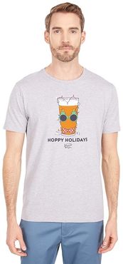 Hoppy Holidays Graphic Tee (Rain Heather) Men's Clothing