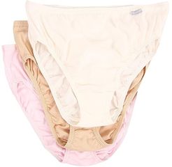 Plus Size Elance(r) French Cut 3-Pack (Ivory/Peach Powder/Rose Blush) Women's Underwear