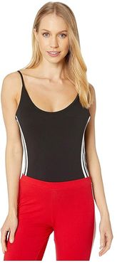 adiColor Cotton Bodysuit (Black/White) Women's Jumpsuit & Rompers One Piece