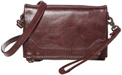 Melissa Leather Stadium Bag Crossbody (Merlot) Cross Body Handbags