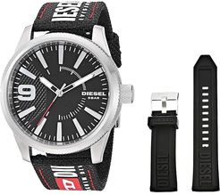 Rasp NSBB Three-Hand Nylon Watch Set DZ1906 (Black) Watches