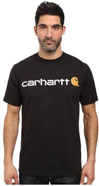 Signature Logo S/S T-Shirt (Black) Men's T Shirt