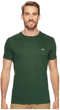 Short-Sleeve Pima Jersey Crewneck T-Shirt (Green) Men's T Shirt
