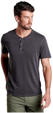 Primo Short Sleeve Henley (Soot Vintage Wash) Men's Clothing