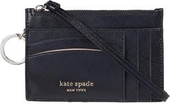 Spencer Card Case Wristlet (Black) Handbags