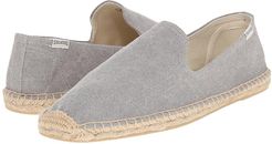 Smoking Slipper (Washed Canvas Light Gray) Men's Slippers