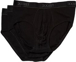 3-Pack ESSENTIAL Contour Pouch Brief (Black New Logo) Men's Underwear