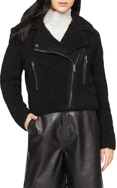 Classic Moto Jacket (Black) Women's Clothing