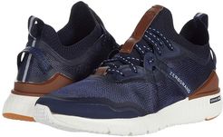 ZeroGrand Overtake Runner (Marine Blue/Navy Ink/CH British Tan/Optic White) Men's Shoes