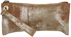 Vida (Gilded Leaf Vintage Hide) Clutch Handbags