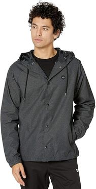 VA Hooded Coaches Jacket 2 (Charcoal Heather) Men's Clothing