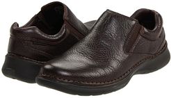 Lunar II (Dark Brown Leather) Men's Slip on  Shoes