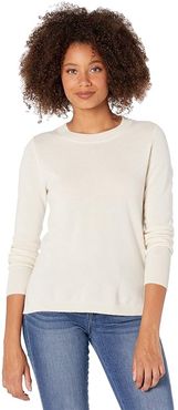 Cashmere Crew Neck Sweater (Natural) Women's Sweater