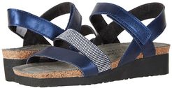 Krista (Polar Sea Leather/Nickel Rivets) Women's Sandals