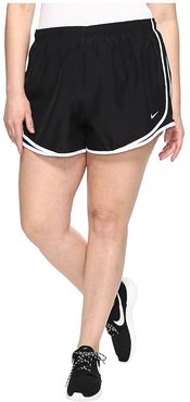 Dry Tempo 3 Running Short (Size 1X-3X) (Black/Black/White/Wolf Grey) Women's Shorts