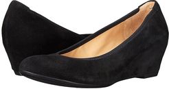 Gabor 35.630 (Black Samtchevreau) Women's 1-2 inch heel Shoes
