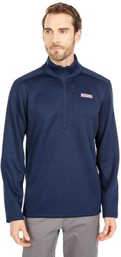 Mountain Sweater Fleece 1/4 Zip (Vineyard Navy) Men's Clothing