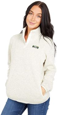 Petite Sweater Fleece Pullover (Sailcloth) Women's Clothing