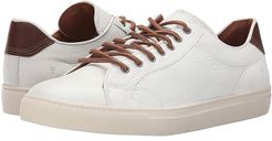 Walker Low Lace (White Soft Full Grain Leather) Men's Lace up casual Shoes