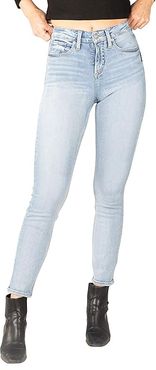 Avery High-Rise Curvy Fit Straight Leg Jeans L94443EPX156 (Indigo) Women's Jeans