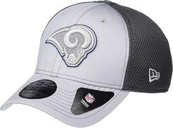 NFL Grayed Out NEO 39THIRTY Flex Fit Cap - Los Angeles Rams (Gray/Black) Baseball Caps