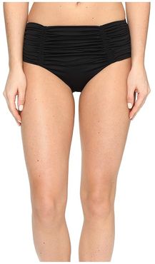 Seafolly Gathered Front Retro Pants (Black) Women's Swimwear