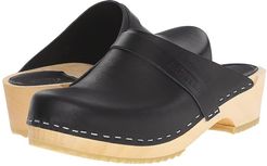 Swedish Husband (Black) Women's Clog Shoes