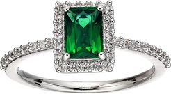 Angelic Rectangular Ring (Green) Ring