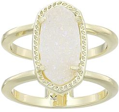Elyse Ring (Gold/Iridescent Drusy) Ring