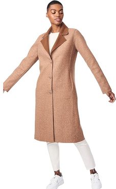 Sweater Wool Coat (Brick) Women's Coat