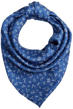 33x33 Wild Rags Silk Brands Silk Scarf Bandana (Blue) Scarves