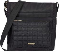 Rosa Eco-Chic Multi-Pocket Crossbody (Black) Bags