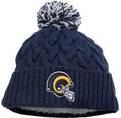 NFL Cozy Cable Knit -- Los Angeles Rams (Navy) Beanies