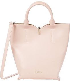 Ribbon Small Bucket Bag (Candy Rose) Handbags