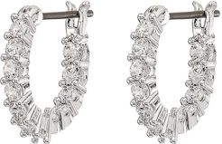 Vittore Mini Hoop Pierced Earrings (Silver) Earring