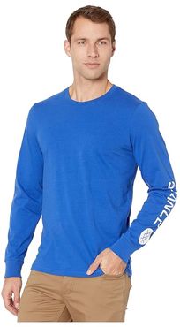 Basis Long Sleeve Tee (Blue) Men's T Shirt