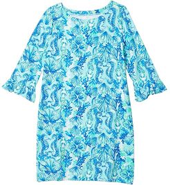 UPF 50+ Mini Sophie Ruffle Dress (Toddler/Little Kids/Big Kids) (Seaglass Aqua Seeing Double) Girl's Dress