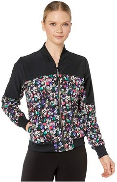 Skechweave Escape Printed Bomber (Black/Multi) Women's Coat