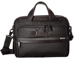 Alpha 3 Small Screen Expandable Laptop Brief (Black) Luggage