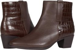 Karsyn (Brown Leather/Croc) Women's Shoes