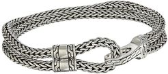 Classic Chain Hook Clasp Bracelet (Silver) Bracelet