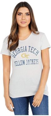 Georgia Tech Yellow Jackets Keepsake Tee (Silver) Women's T Shirt