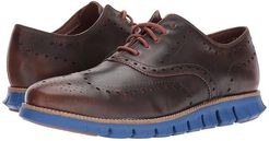 ZeroGrand Wing Ox Leather (Woodbury/Limoges Blue) Men's Shoes