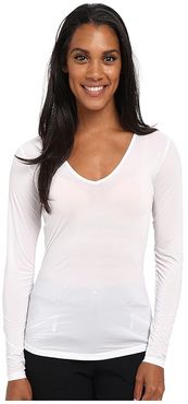 Sunsense(r) Long Sleeve Layering Top (Sugar White) Women's Long Sleeve Pullover