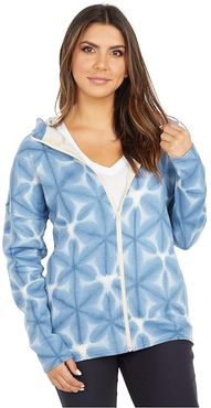 Ellmore Full Zip Hoodie (Vanilla Heather Dailola Shibori) Women's Clothing