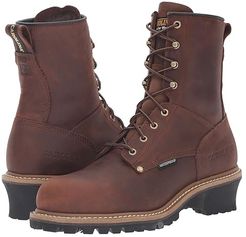 Elm Waterproof Plain Toe Logger ST CA9821 (Copper Crazyhorse) Men's Work Boots