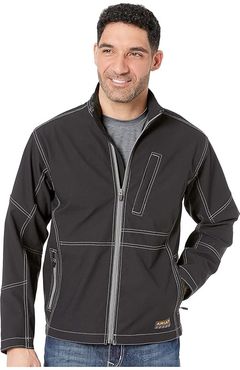 Rebar Stretch Canvas SoftShell Jacket (Black) Men's Coat