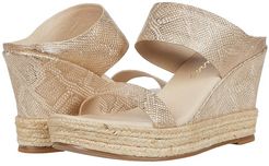 Flora (Gold Snake Leather) Women's Shoes